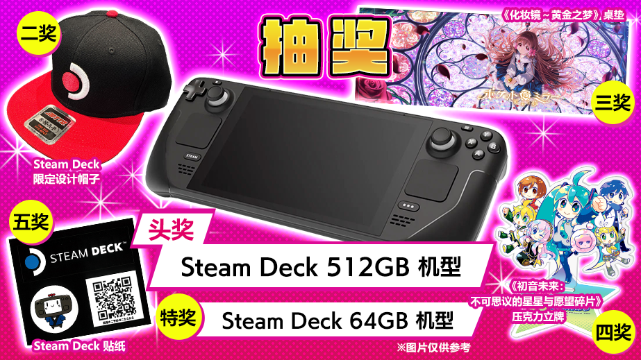 BitSummit Let’s Go!!的 Steam Deck 展位将举行抽奖活动！<br>有机会赢得 Steam Deck!?